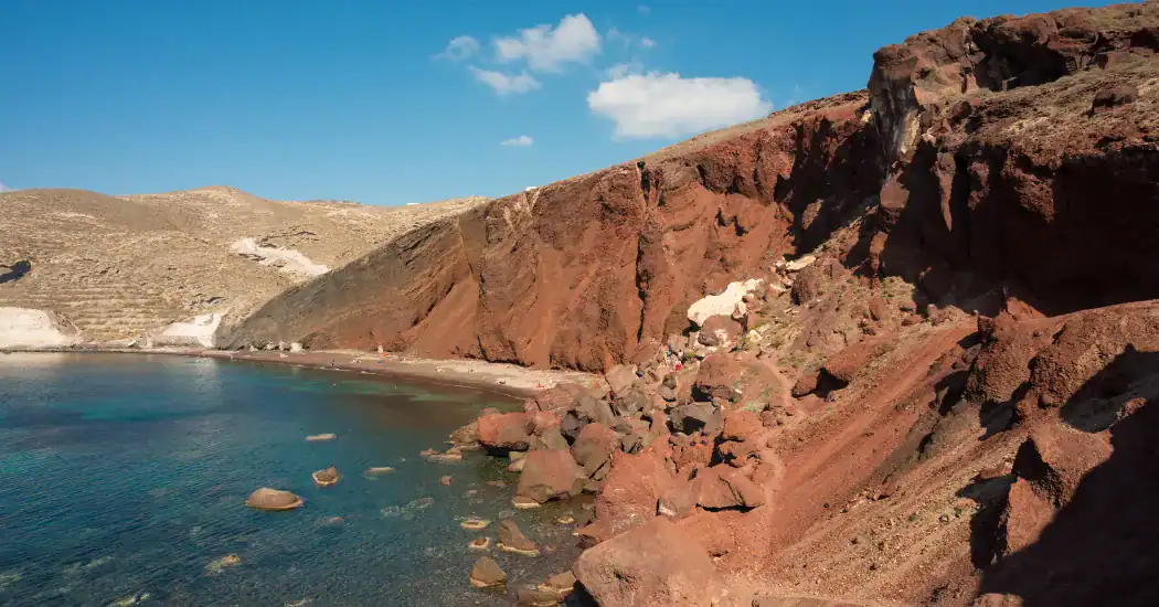 santorini beach