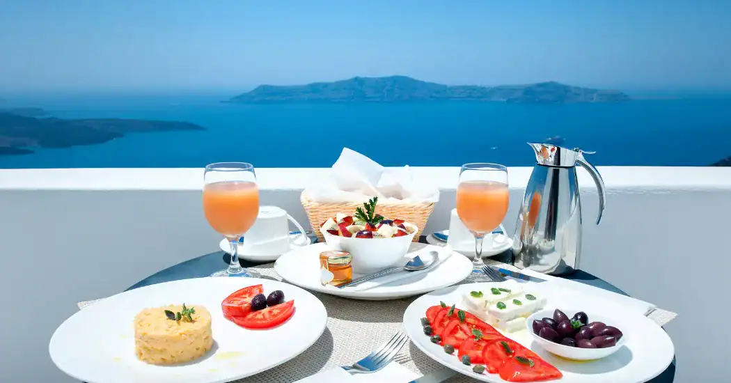 Breakfast in Santorini